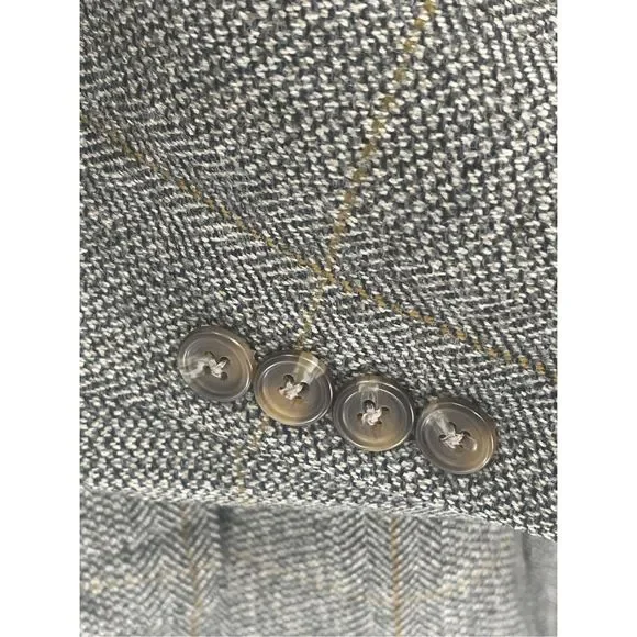 Ralph Lauren Wool Blazer Sport Coat Men's Size 44 T‎ Brown Gray